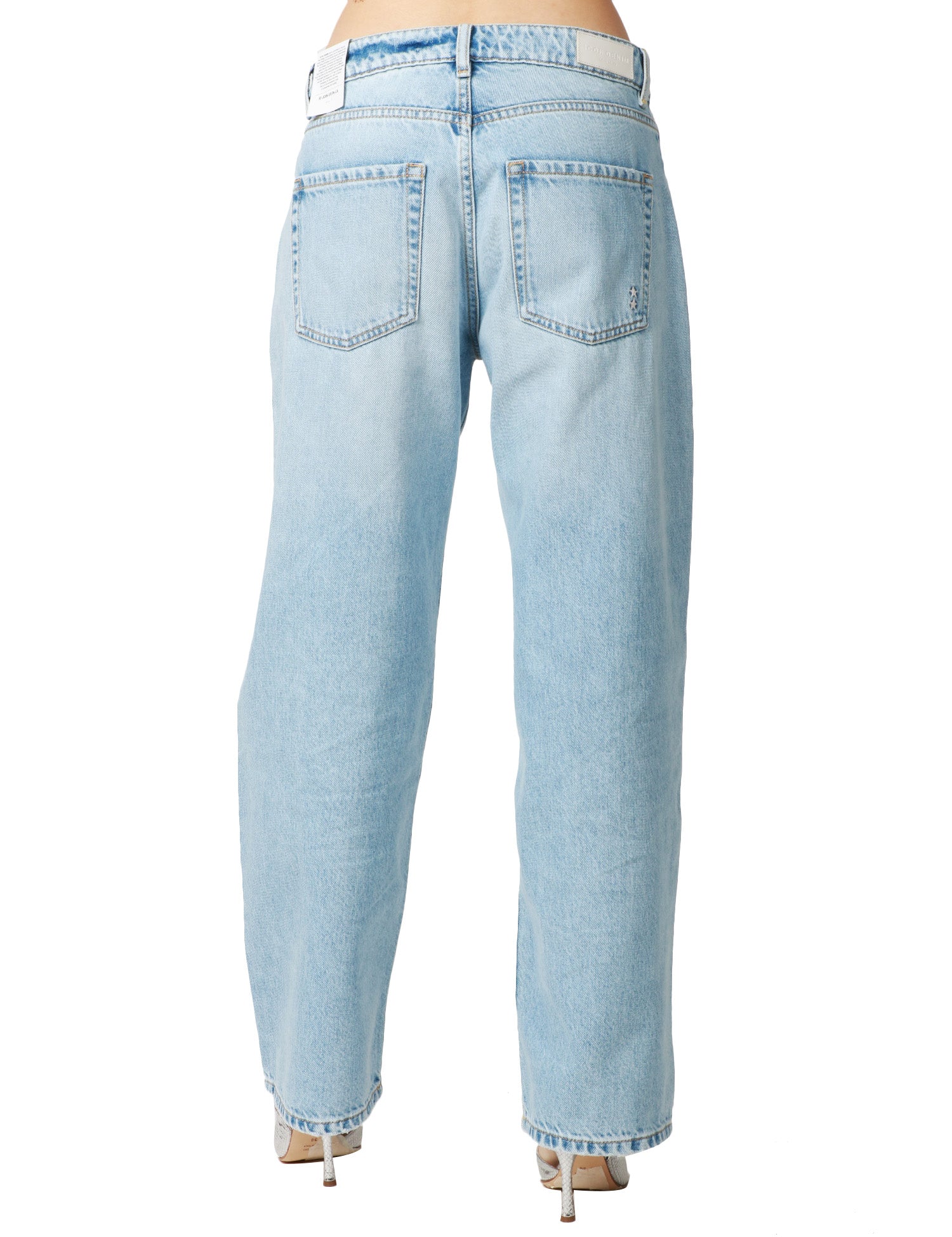 JEANS DONNA ICON DENIM BEA LAVAGGIO CHIARO A VITA BASSA E MEDIA E GAMBA DRITTA