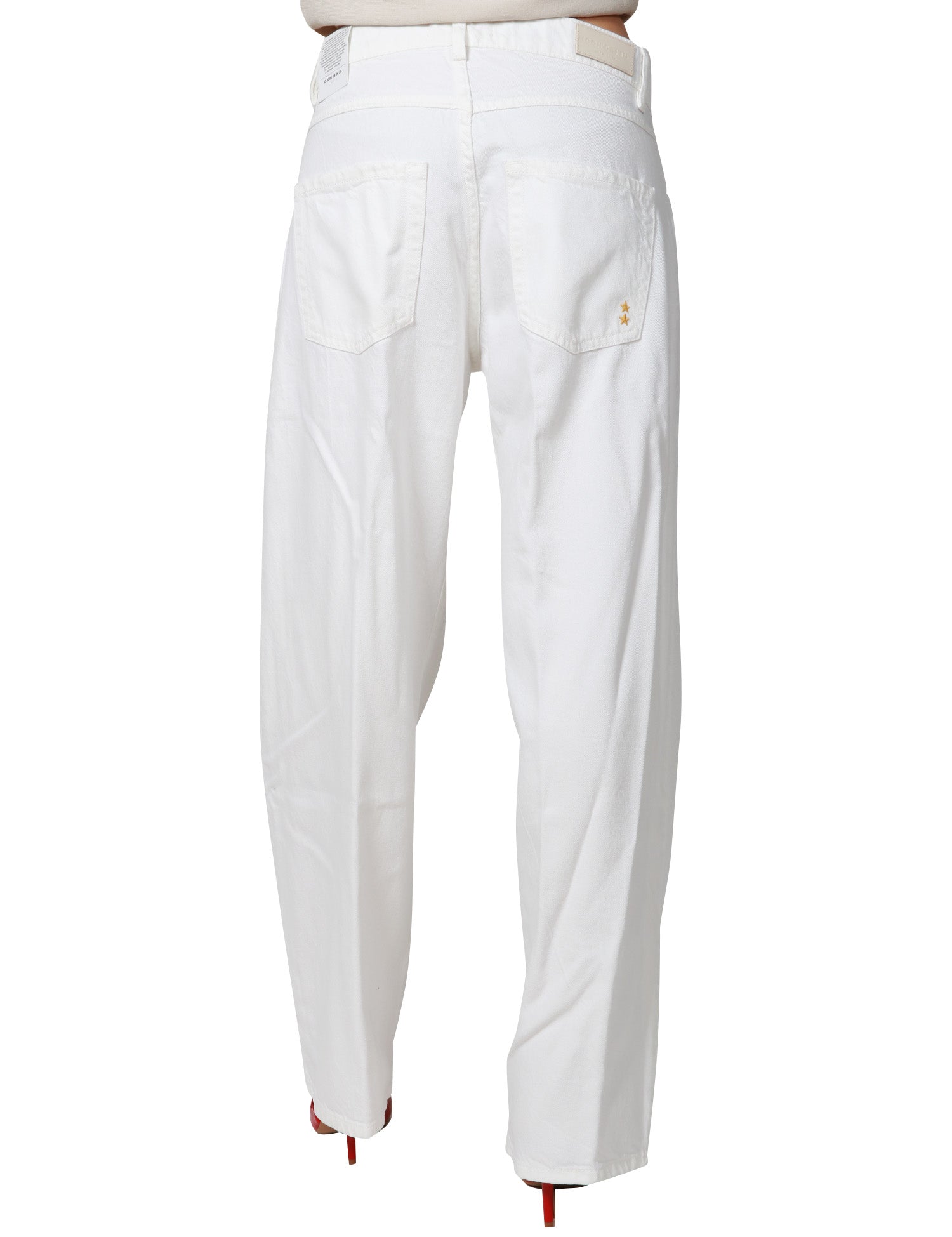 JEANS DONNA ICON DENIM BEA WHITE DENIM A GAMBA DRITTA
