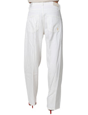 JEANS DONNA ICON DENIM BEA WHITE DENIM A GAMBA DRITTA