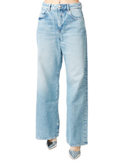 JEANS DONNA ICON DENIM DEBBY LAVAGGIO CHIARO A GAMBA DRITTA E AMPIA