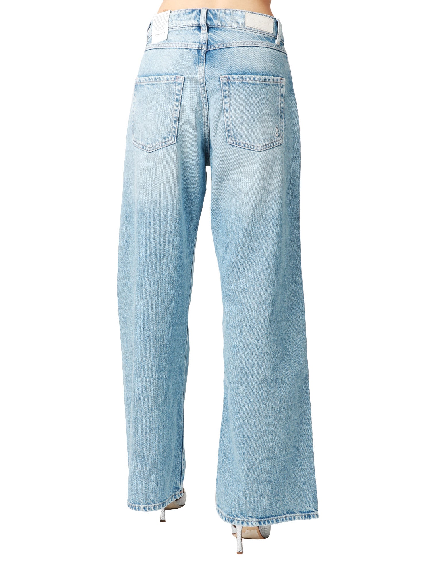 JEANS DONNA ICON DENIM DEBBY LAVAGGIO CHIARO A GAMBA DRITTA E AMPIA