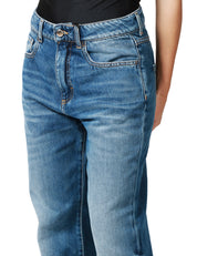 JEANS DONNA ICON DENIM IRIS LAVAGGIO MEDIO A GAMBA DRITTA E MORBIDA