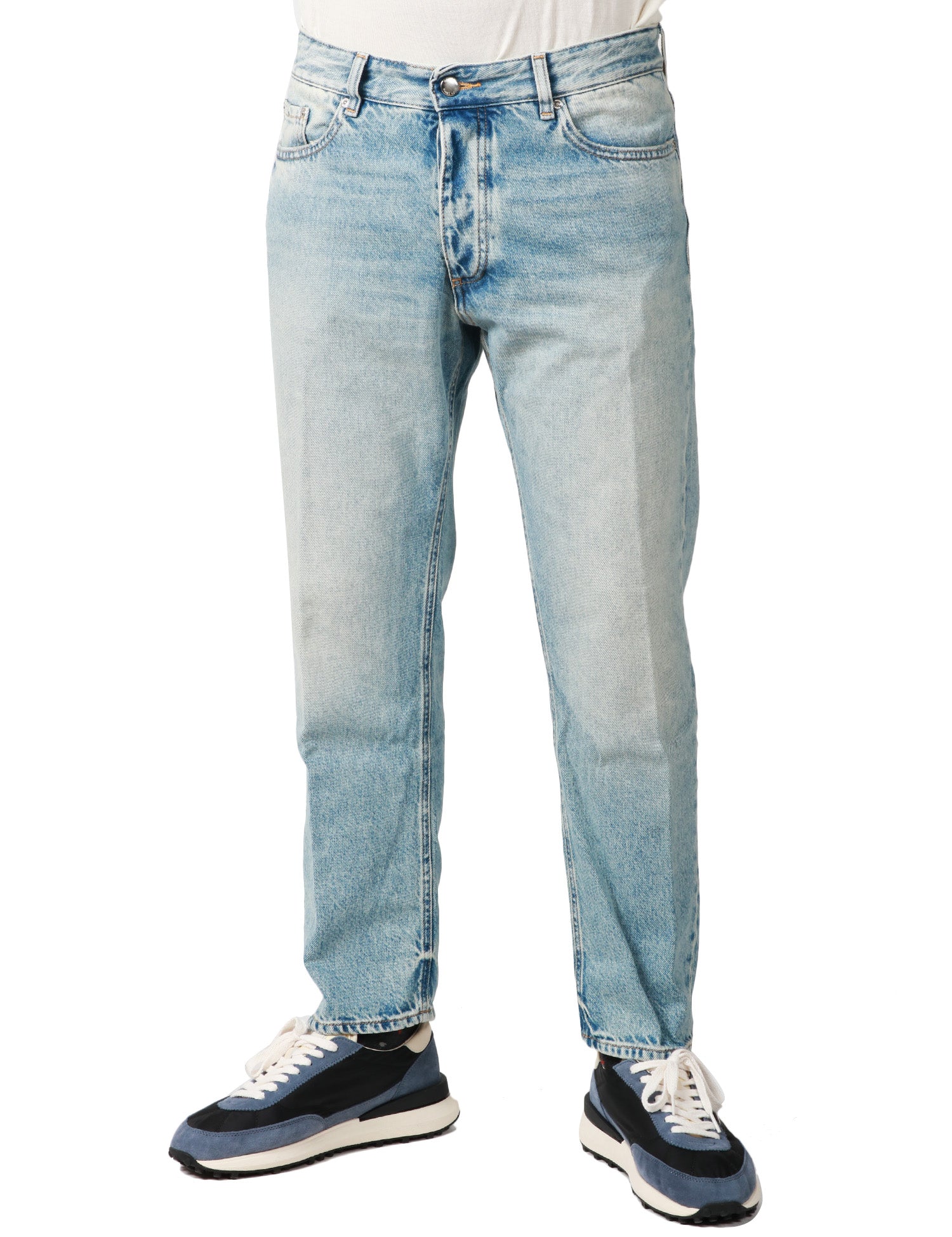 JEANS UOMO ICON DENIM JOSH LAVAGGIO CHIARO GAMBA DRITTA