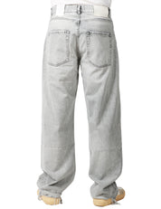 JEANS UOMO ICON DENIM GREY DENIM A GAMBA DRITTA E LARGA