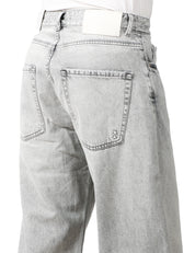 JEANS UOMO ICON DENIM GREY DENIM A GAMBA DRITTA E LARGA