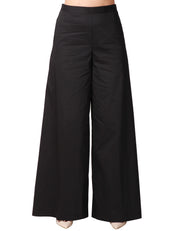 PANTALONE DONNA LIVIANA CONTI NERO A PALAZZO
