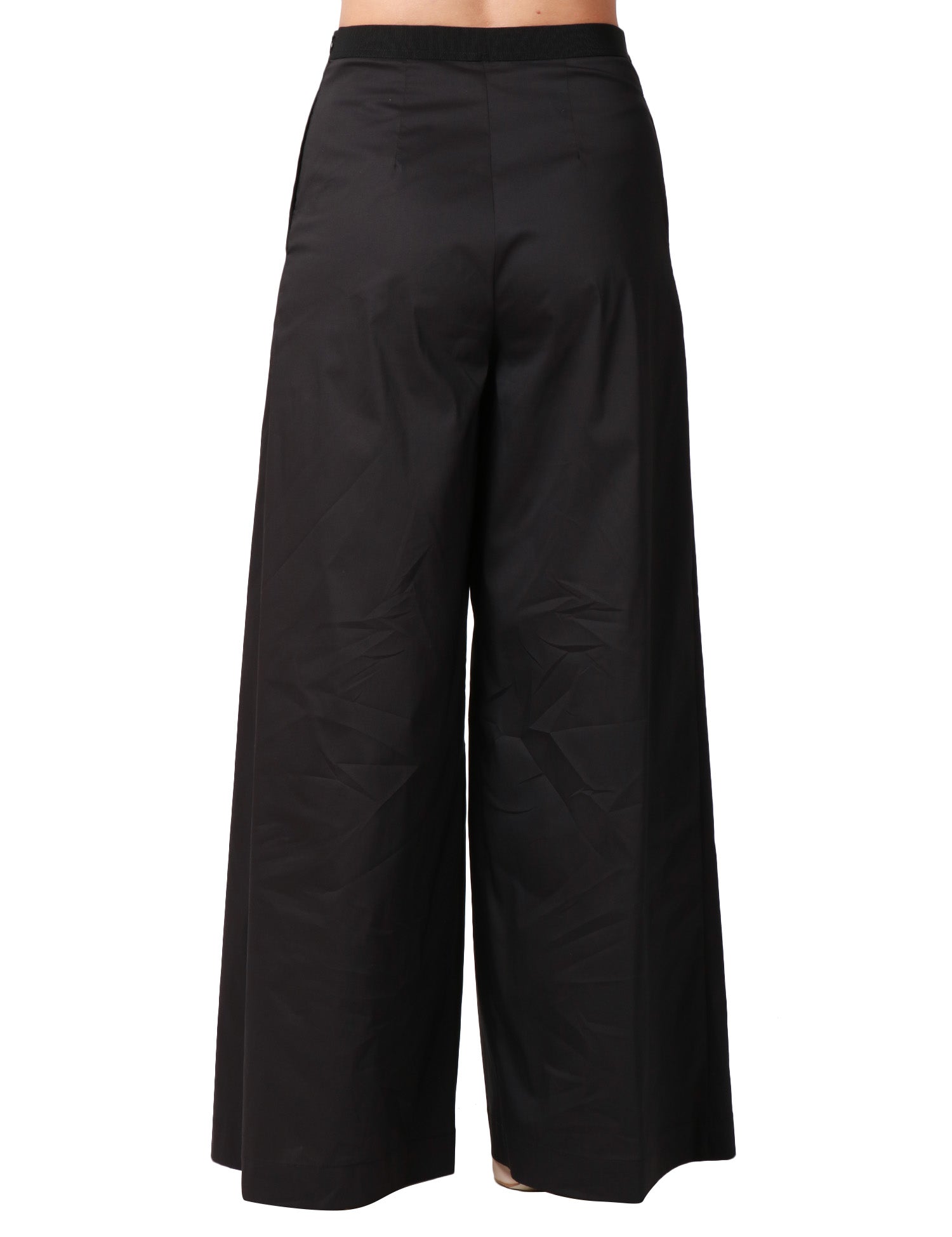 PANTALONE DONNA LIVIANA CONTI NERO A PALAZZO