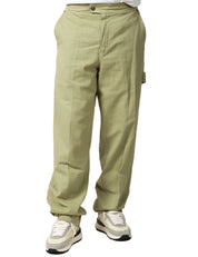 PANTALONE UOMO MAISON CRAZY WORKER 3.2 MILITARE IN COTONE