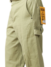 PANTALONE UOMO MAISON CRAZY WORKER 3.2 MILITARE IN COTONE