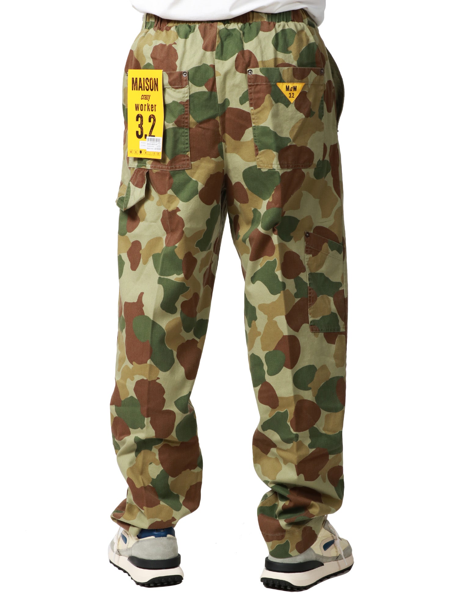 PANTALONE UOMO MAISON CRAZY WORKER 3.2 MODELLO WORKER CAMOUFLAGE IN COTONE