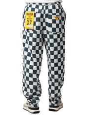 PANTALONE UOMO MAISON CRAZY WORKER 3.2 MANAGER BLU/BIANCO A QUADRI