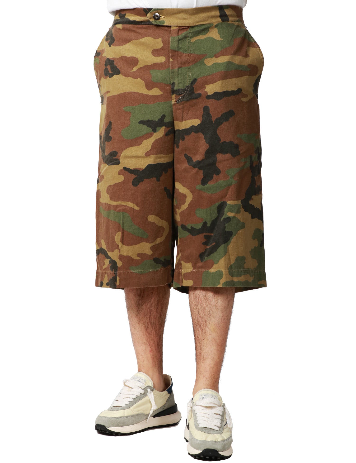 BERMUDA UOMO MAISON CRAZY WORKER 3.2 CAMOUFLAGE MODELLO WORKER IN COTONE