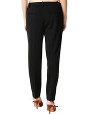 PANTALONE DONNA PINKO NERO "BELLO" CIGARETTE-FIT IN PUNTO STOFFA