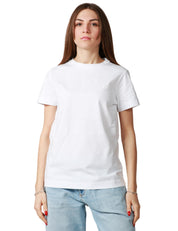 T-SHIRT DONNA PINKO START BIANCA IN JERSEY CON RICAMO LOGO SUL DAVANTI