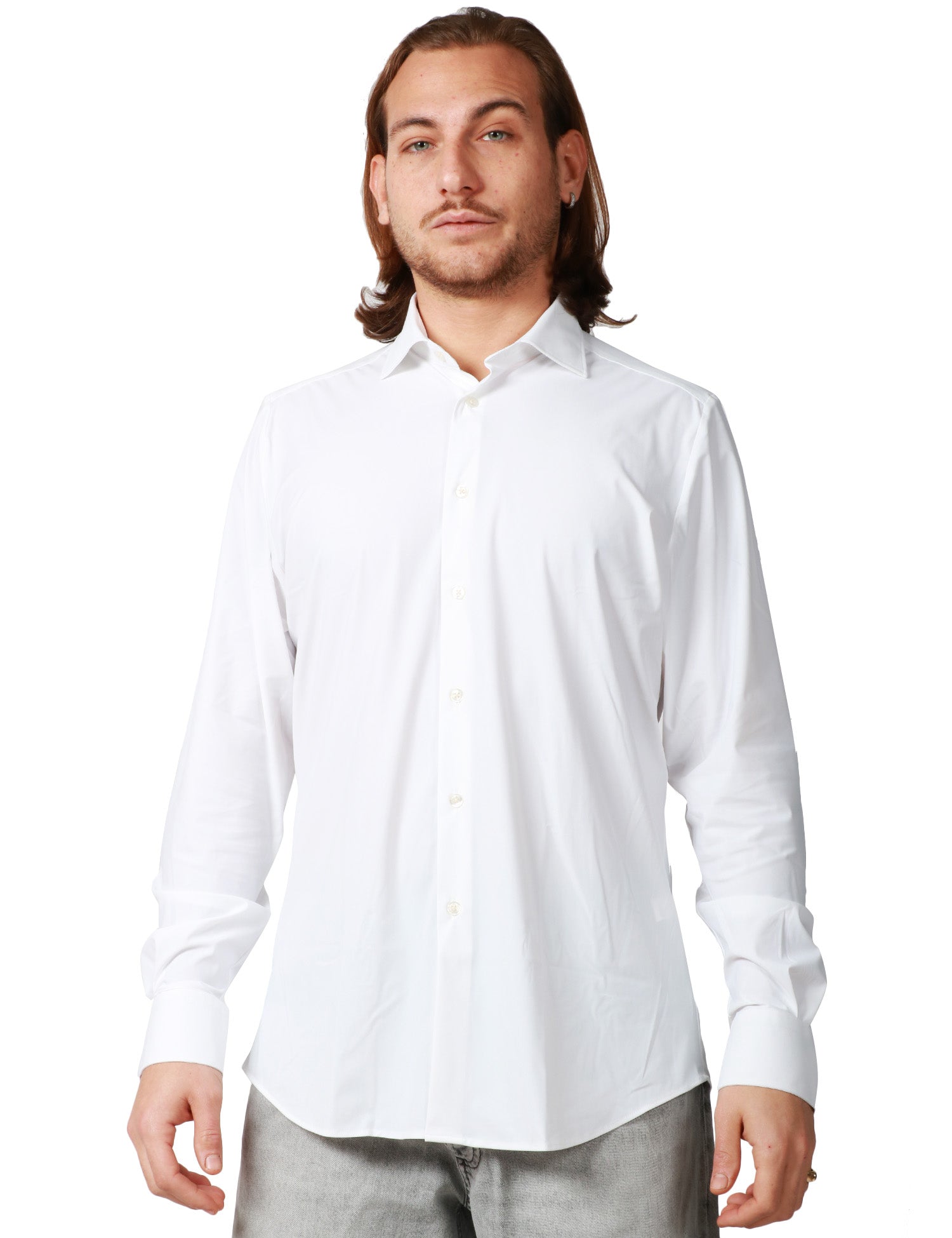 CAMICIA UOMO PORTOFIORI PERFORMANCE BIANCA