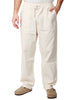 Pantalone uomo service works grigio chiaro in cotone ripstop biologico con coulisse in vita e gamba dritta