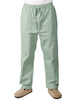 Pantalone uomo service works salvia in cotone ripstop biologico e coulisse in vita a gamba dritta