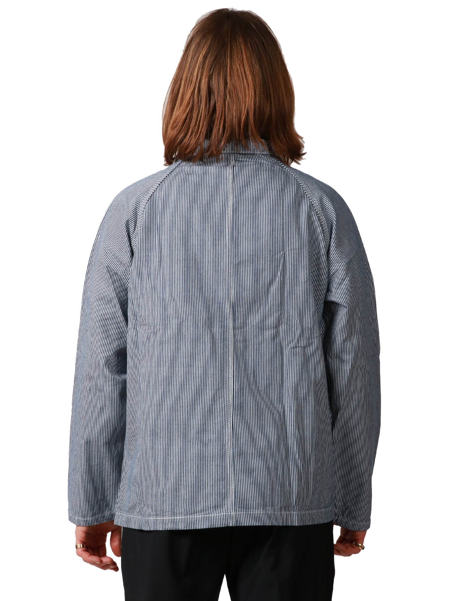 GIACCA UOMO SERVICE WORK HICKORY IN COTONE ORGANICO CON 4 TASCHE FRONTALI E BOTTONI