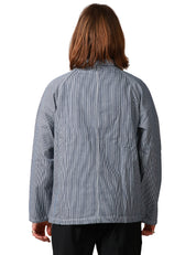 GIACCA UOMO SERVICE WORK HICKORY IN COTONE ORGANICO CON 4 TASCHE FRONTALI E BOTTONI