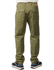 PANTALONE UOMO TELA GENOVA ARNOLDO MILITARE CON TASCHE