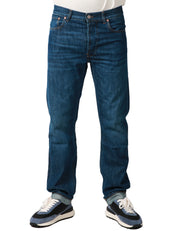 JEANS UOMO TELA GENOVA DAVIDE LAVAGGIO SCURO A GAMBA DRITTA