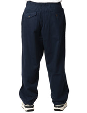 PANTALONE UOMO UNIVERSAL WORKS BLU A GAMBA LARGA