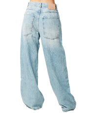 JEANS DONNA VICOLO LAVAGGIO CHIARO WIDE LEG