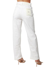 JEANS DONNA VICOLO KATE BIANCO 5 TASCHE A GAMBA DRITTA