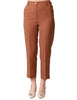 Pantalone donna vicolo tabacco dritto lunghezza alla caviglia