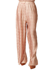 PANTALONE DONNA WEILI ZHENG NUDE MODELLO PIGIAMA PLISSETTATO A PALAZZO