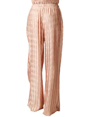 PANTALONE DONNA WEILI ZHENG NUDE MODELLO PIGIAMA PLISSETTATO A PALAZZO