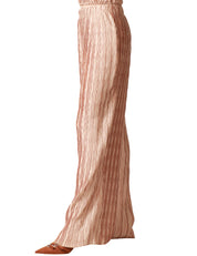 PANTALONE DONNA WEILI ZHENG NUDE MODELLO PIGIAMA PLISSETTATO A PALAZZO