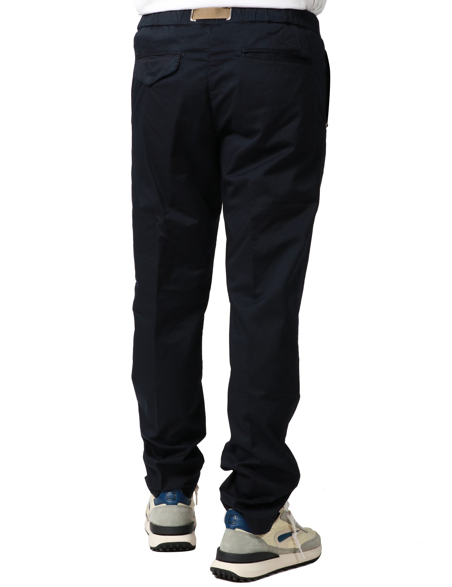 PANTALONE UOMO WHITESAND BLU 5 TASCHE CON CINTURA E VITA REGOLABILE