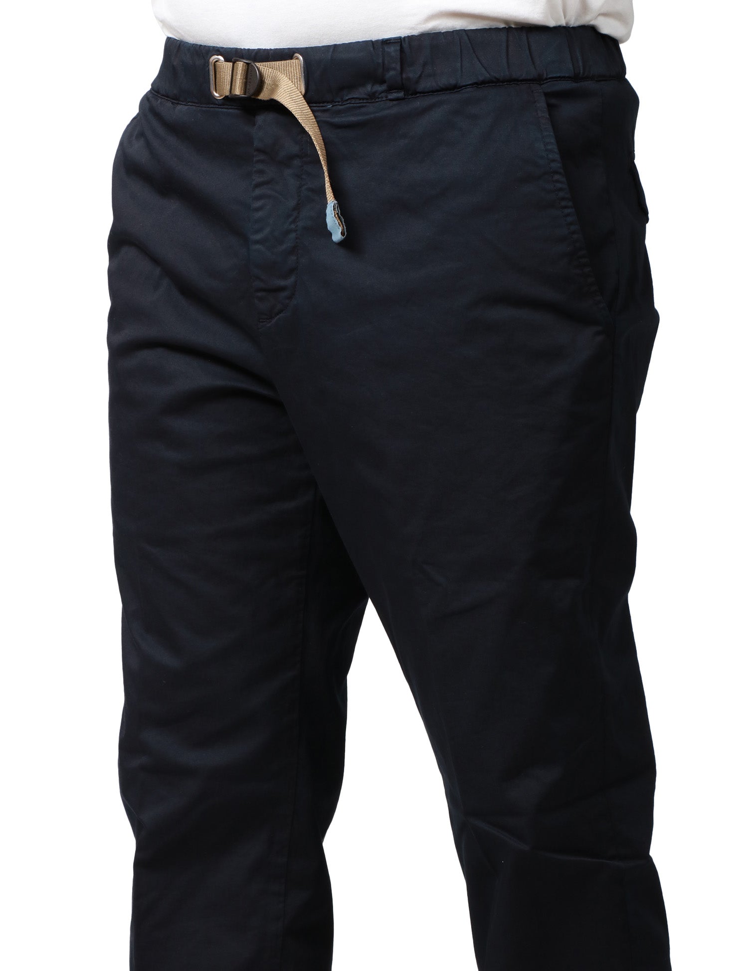 PANTALONE UOMO WHITESAND BLU 5 TASCHE CON CINTURA E VITA REGOLABILE