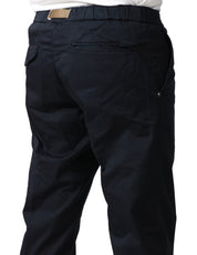 PANTALONE UOMO WHITESAND BLU 5 TASCHE CON CINTURA E VITA REGOLABILE