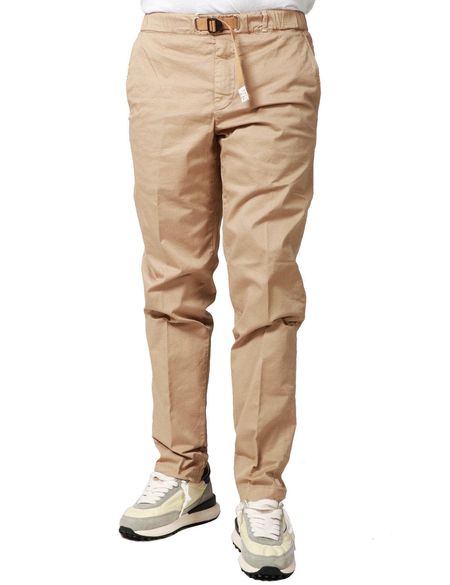 PANTALONE UOMO WHITESAND BEIGE 5 TASCHE CON CINTURA E VITA REGOLABILE