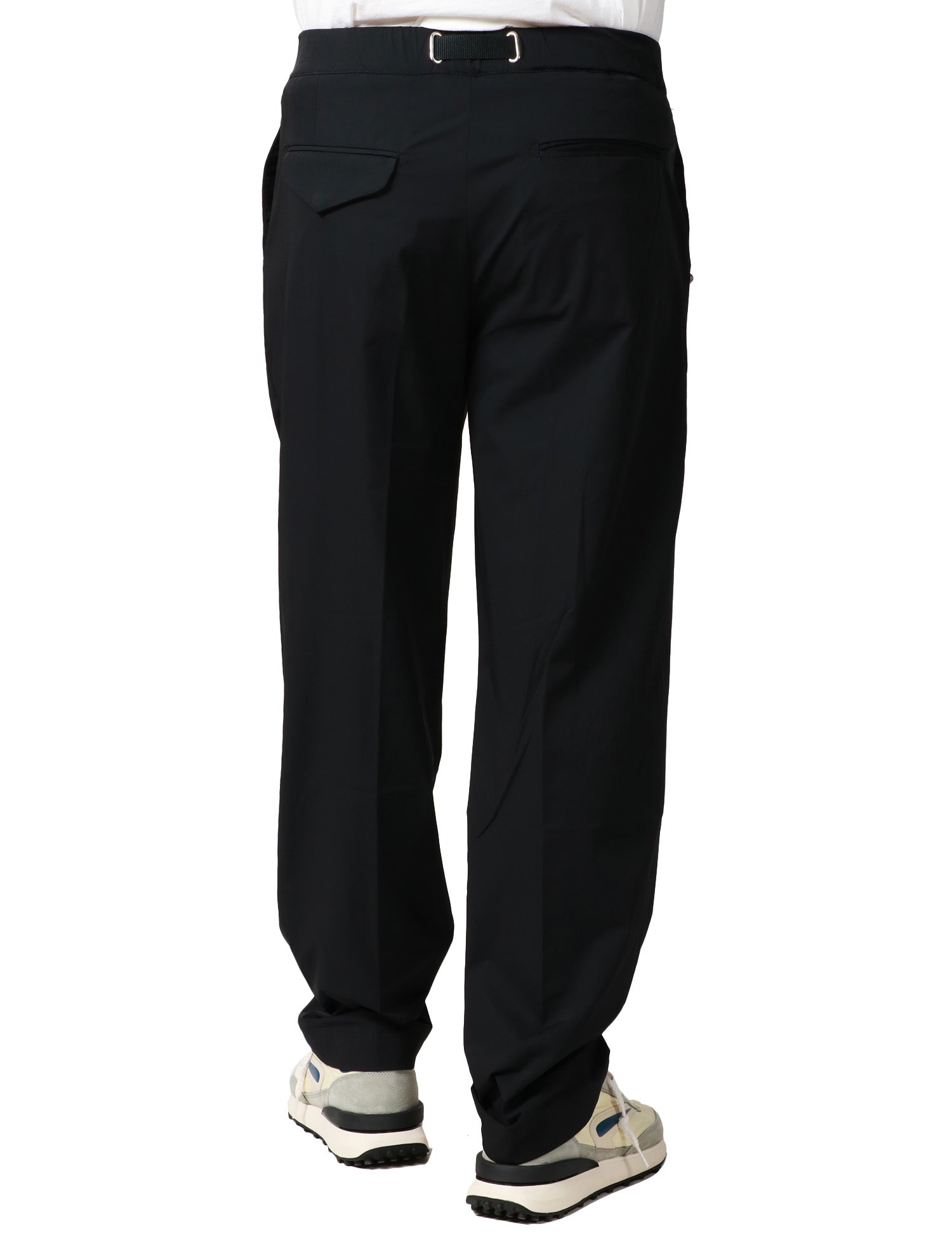 PANTALONE UOMO WHITESAND NERO 5 TASCHE CON CINTURA E VITA REGOLABILE