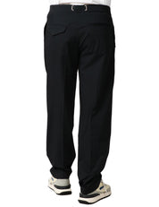 PANTALONE UOMO WHITESAND NERO 5 TASCHE CON CINTURA E VITA REGOLABILE