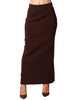 Gonna lunga alpha studio moro in lana con spacco centrale sul retro