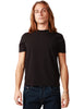 T-shirt uomo alpha studio nero girocollo in jersey stretch