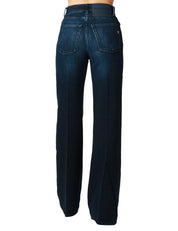 JEANS DONNA DONDUP AMBER LAVAGGIO BLU SCURO GAMBA AMPIA