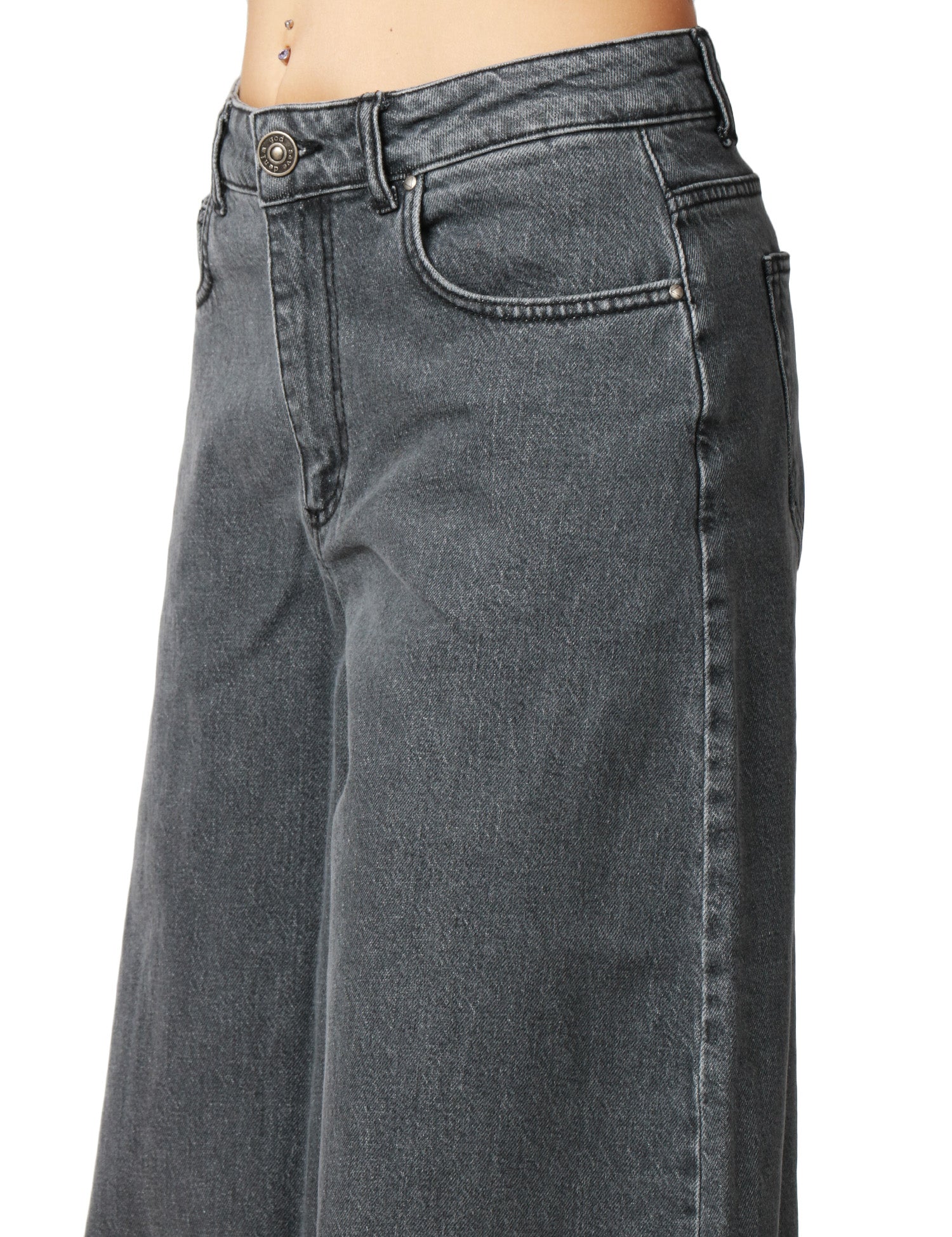 JEANS DONNA GOD SAVE DENIM GEMMA DENIM BLACK PANTAGONNA CINQUE TASCHE