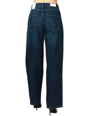 JEANS DONNA ICON DENIM POPPY LAVAGGIO BLU SCURO CINQUE TASCHE A GAMBA DRITTA