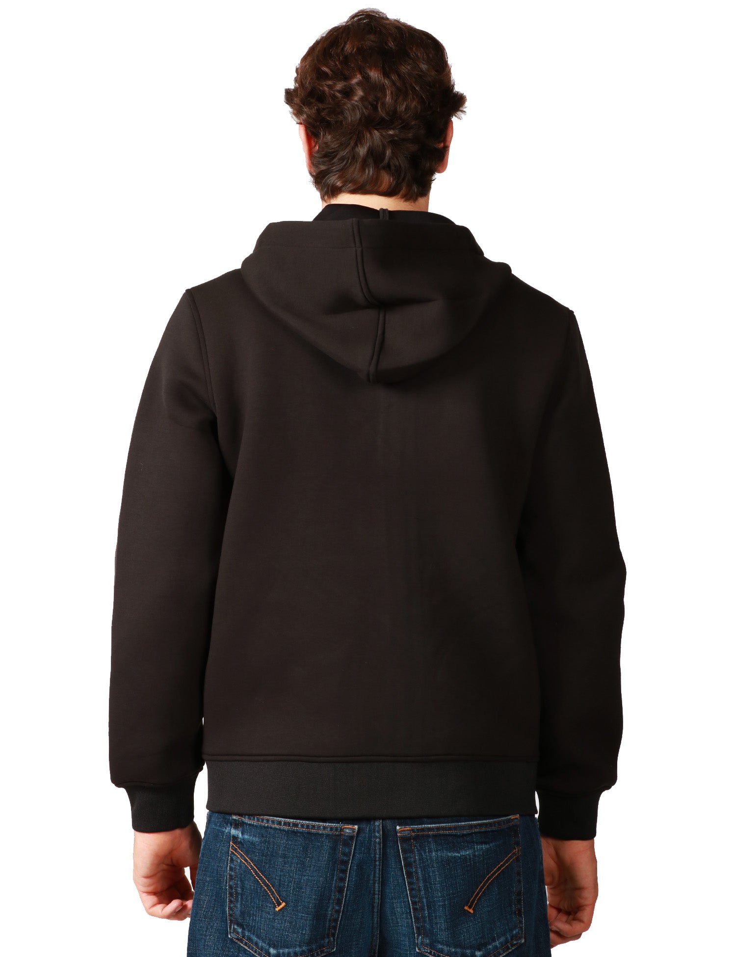 GIUBBINO UOMO K-WAY RAINER SPACER NERO IN SCUBA LEGGERO CON CAPPUCCIO E ZIP