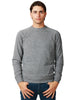 Maglione uomo k-way sebas grigio girocollo con manica raglan in misto lana e cashmere