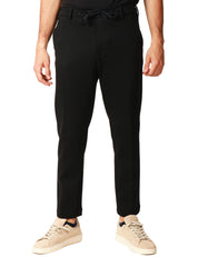 PANTALONE UOMO OFFICINA 36 METTA NERO CON COULISSE IN VITA