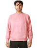 Maglia uomo roberto collina rosa girocollo in caldo cotone garzato pressato