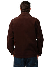 GIACCA UOMO SEBAGO DORR CORDUROY BROWN IN VELLUTO DI COTONE A COSTINE CON TRE TASCHE APPLICATE DAVANTI