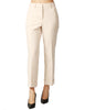 Pantalone donna seventy panna in tessuto tecnico poly a sigaretta