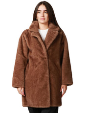 ECOPELLICCIA DONNA TAVUS MILANO BISCOTTO LUNGHEZZA MEDIA REVERSIBILE